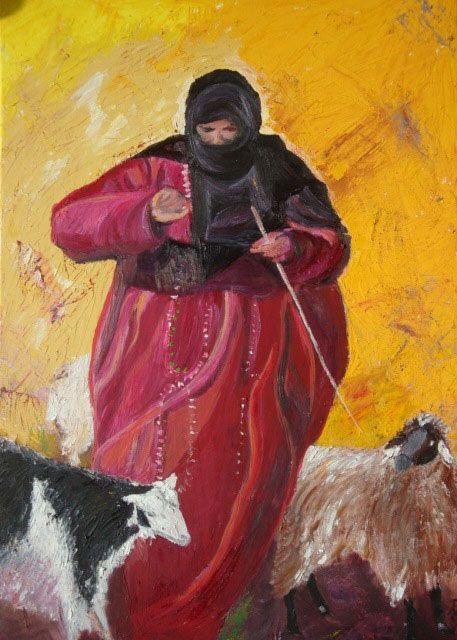 Aufstieg, Öl, 50 × 70 cm