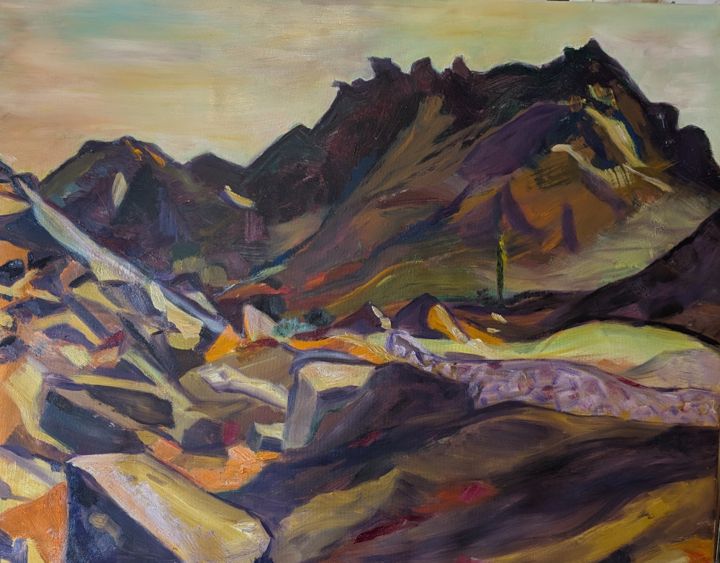 Sinai Ägypten, Öl, 90 × 70 cm