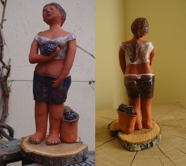 Winzerin anno 2014, Keramik, ca. 23 cm